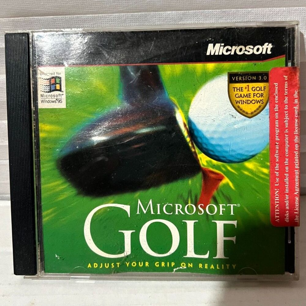 Microsoft Golf Windows 95 Version New Sealed! RARE!